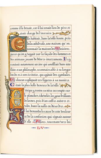Malteste, Henri (1870-1920) illus. Anatole France (1844-1924) Le Miracle du Grand Saint Nicholas. Illuminated manuscript.